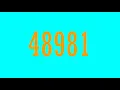 Numbers 1 to 90000