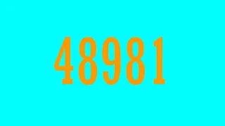Numbers 1 to 90000