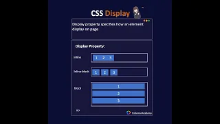 CSS Display Property HTML CSS Tutorial