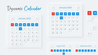 Amazing Dynamic Mini Calendar Using Html CSS and Javascript
