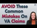Keep Your VA Benefits Safe Avoid These Common Mistakes on VA Claims