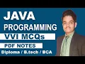 JAVA VVI MCQs TOP 150 MCQs BY SHUBHAM SIR DIPLOMA BCA B TECH FIRST CODE - LET S BEGIN