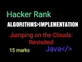 Jumping on the Clouds Revisited Problem from HackerRank Explain solution Java programming