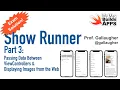 Showrunner - Part 3 pass data between view controllers getting images from the web