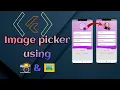 Flutter Firebase image picker using camera and gallery with cool design