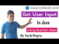 Scanner Class in Java user input in java Scanner class methods in java