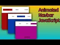 Animated navigation and smooth scroll effect javascript tutorial for beginners