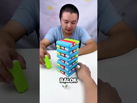 Rebutan Susunan Balok Ulat Warna-Warni!