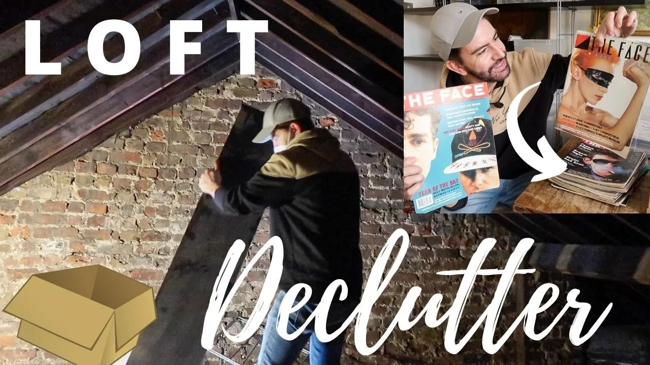 HUGE LOFT DECLUTTER CONTINUED | *FINDING VINTAGE TREASURE!* MR CARRINGTON LOFT CONVERSION VLOG