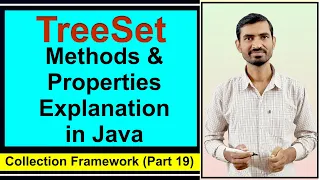 TreeSet Methods in Java TreeSet Properties Explanation Collection framework Data Structure