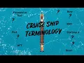 Lets learn about Nautical terms for a cruise ship