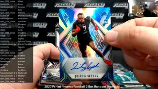 2021 2020 Panini Phoenix Football 2 Box Random Teams