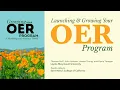 Growing Your OER Program A Toolkit