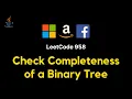 958 Check Completeness of a Binary Tree - JAVA BFS