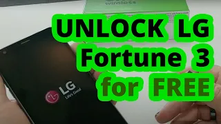 how to unlock LG Fortune 3