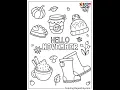 Free Printable November Coloring Pages