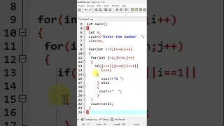 Print O alphabet pattern - C Program Tutorial 15 C pattern code