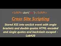 Stored XSS into onclick event with angle brackets and HTML-encoded and and - Lab