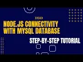 Node js Connectivity with MySQL Database in Hindi
