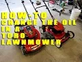 Toro Lawnmower Oil Change - DIY