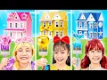 Download Lagu One Colored House Challenge! Snow White Vs Mermaid Vs Rapunzel