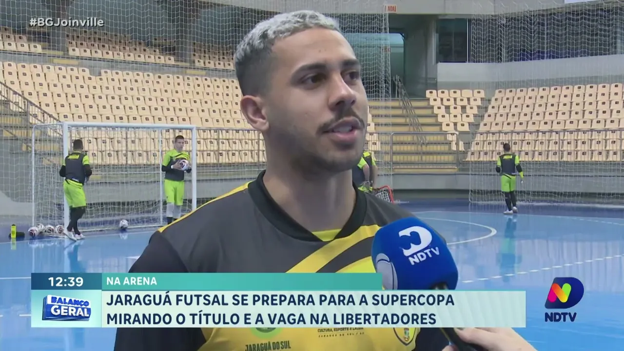 Na Arena: Jaraguá Futsal se prepara para a Supercopa mirando o título e a vaga na Libertadores