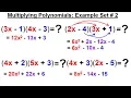 Algebra - Ch 5 Polynomials 20 of 31 Multiplying Polynomials Example Set