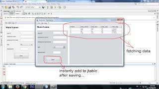 how to fetch or populate data from database to jframe or jtable SOLVED - java tutorial
