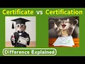 Certificate vs Certification What s the Difference