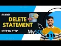 Delete Statement In MySQL MySQL tutorials for beginners in Hindi