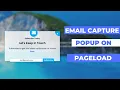 Email Capture Popup on Page load with Blur Background using HTML CSS JS Email Subscription Box