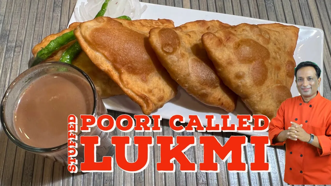 Lukmi Aloo Masala  - Great substitute for Puri Aloo - Must try stuffed triangles with masala Aloo￼