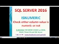 Isnumeric function in sql check row contains only numerical data in sql
