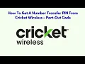 How To Get A Number Transfer PIN from Cricket Wireless - Port-Out Code