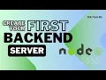 Build Your First Backend Server with Node js Express Fullstack Web Development Tutorial