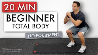 20 Min FULL BODY Workout For BEGINNERS No Equipment