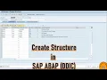 4 Create Structure in SAP ABAP - Data Dictionary DDIC TCode
