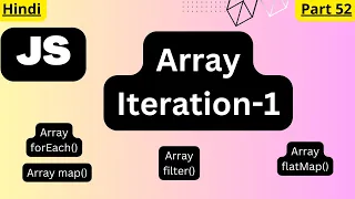 JavaScript Array Iteration tutorial in Hindi arvindprogramming