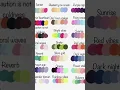 bracelet color combos