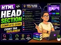 HTML Head Section Complete Guide Every Tag Explained