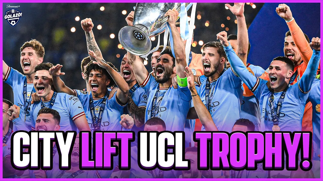 MAN CITY LIFT THE UCL TROPHY FOR THE VERY FIRST TIME! ???? ????