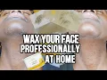 HOW TO WAX YOUR FACE Professionally Home USING GIGI FACIAL HONEE WAX NO PROFESSIONAL TOOLS NEEDED