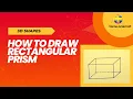How to Draw Rectangular Prism 3D Shapes 3d shape 3d objects 3d aakritiyan 3d shapes drawing