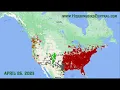 Hummingbird Migration Spring 2023 Animation