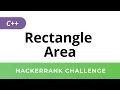 HackerRank Solution Rectangle Area in C