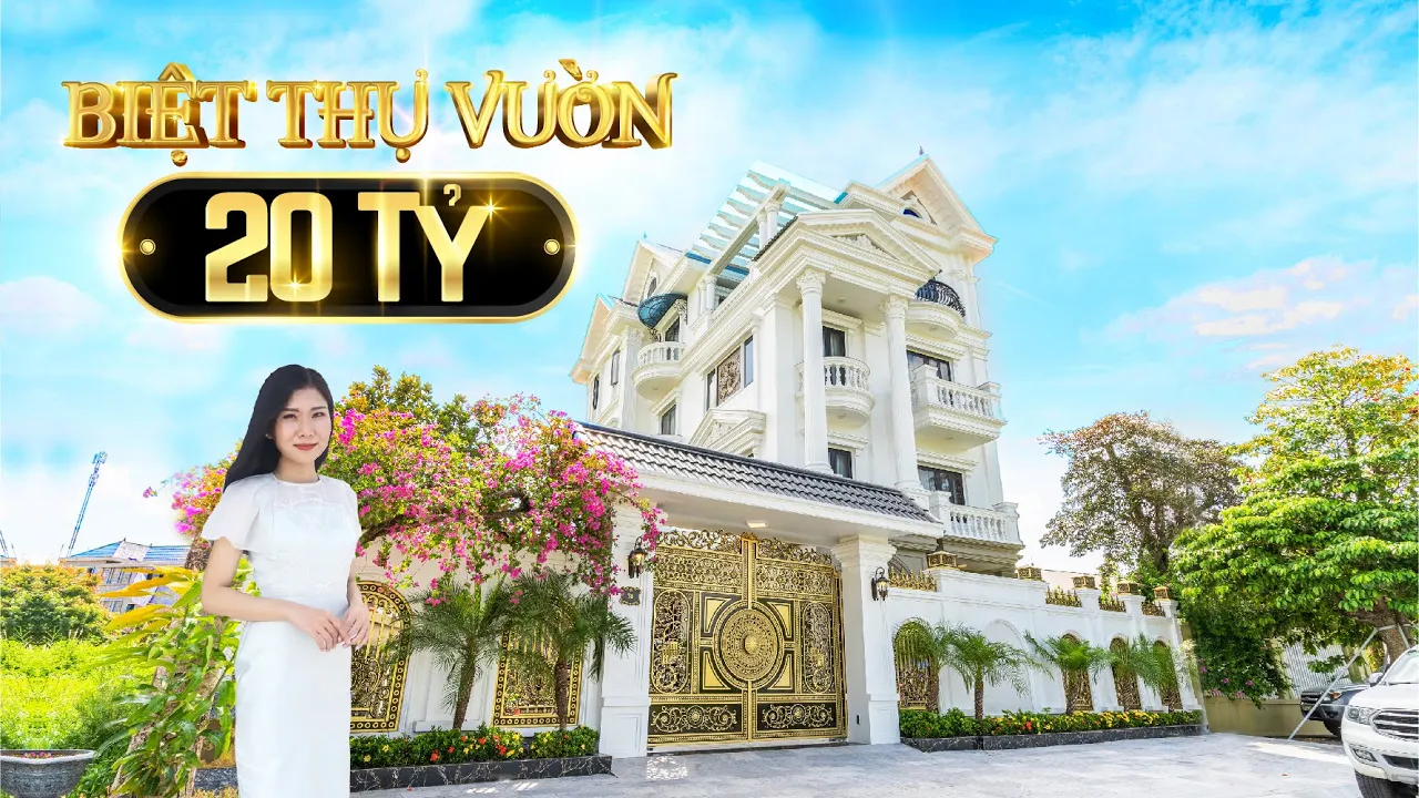 Khám phá thiết kế biệt thự tân cổ điển siêu sang với nhà vườn thu hút
