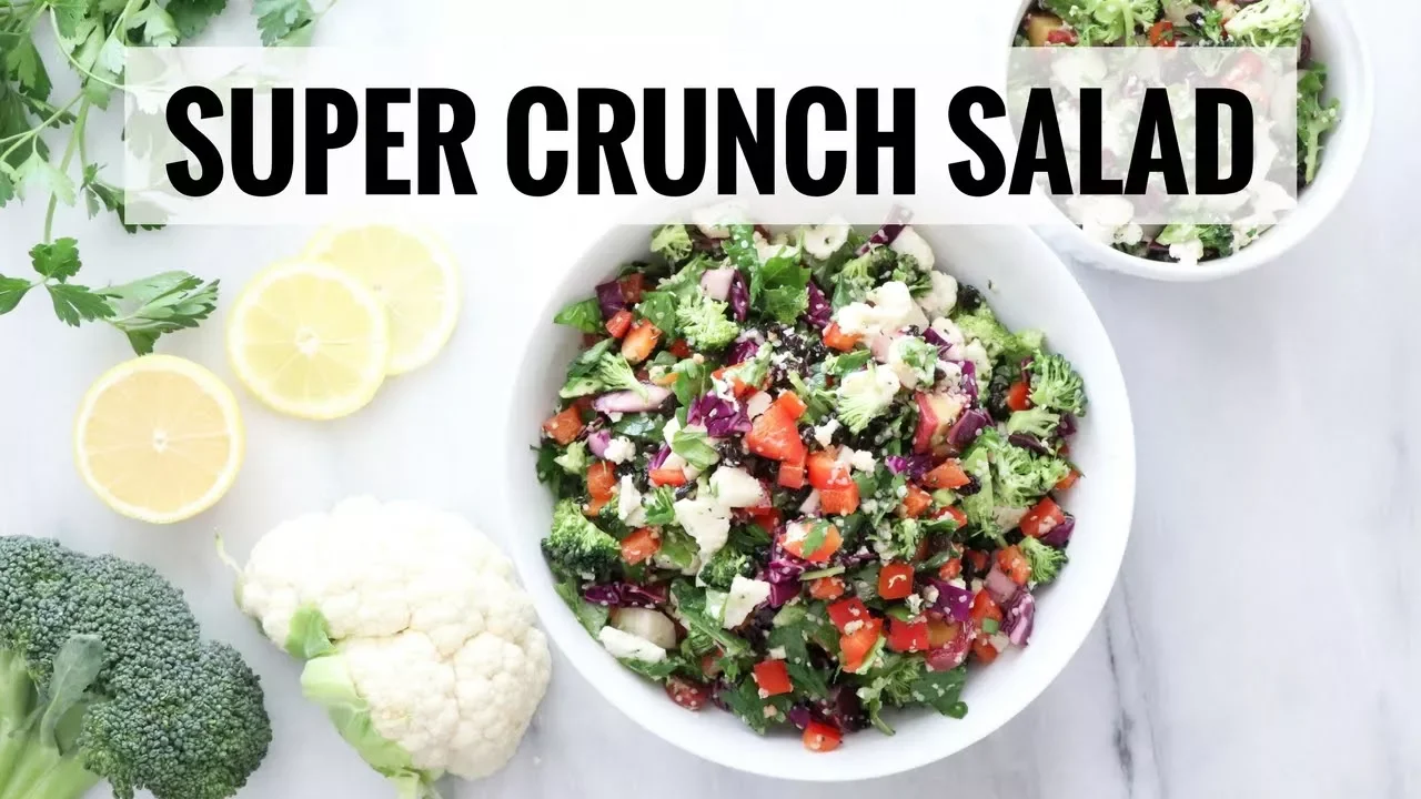 Super Crunch Salad   Easy, Healthy MEAL PREP Recipe   Healthy Grocery Girl