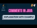 Comments in java Types of comments in java Full explanation with example
