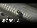10 Freeway closed in Fontana after overturned big rig spills gallons of syrup onto road