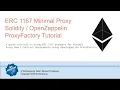 ERC 1167 Minimal Proxy Solidity OpenZeppelin ProxyFactory Tutorial